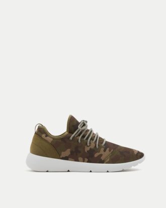 Camouflage technical sneakers